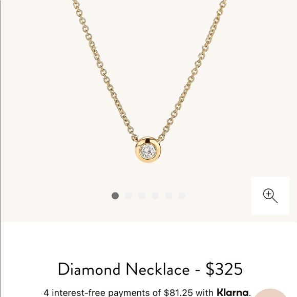 Mejuri Jewelry 4k Gold Diamond Necklace Poshmark